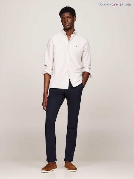 Tommy Hilfiger Blue Bleecker Structure Chino Joggers (E33496) | 297 QAR