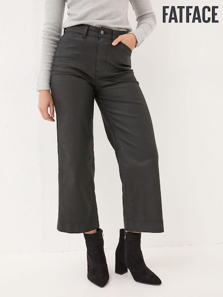 Dark Skies Keswick Black Coated Trousers (E33531) | €42