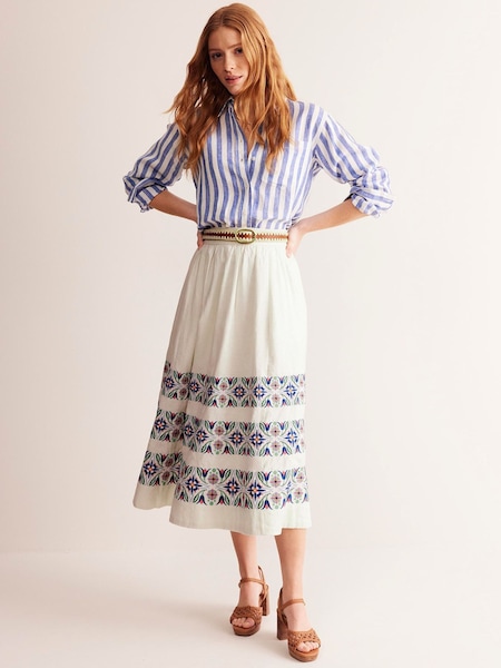 Boden Layla Embroidered Midi Skirt (E33604) | 117 €