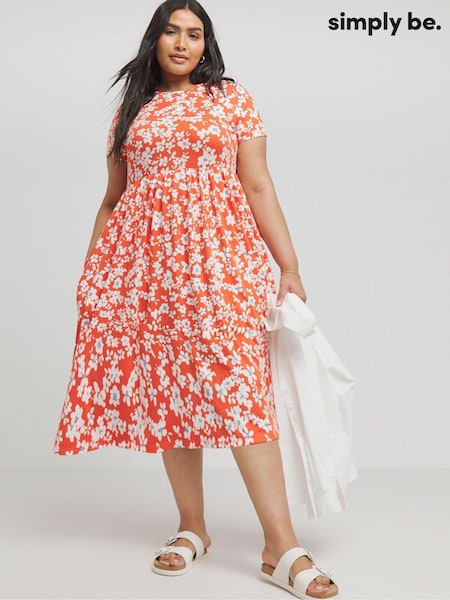Simply Be Supersoft Pocket Midi Dress (E33663) | 151 LEI