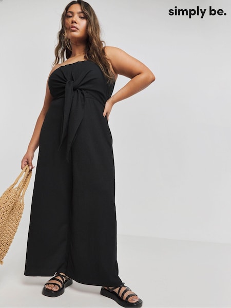Simply Be Textured Jersey Bandeau Jumpsuit (E33674) | 30 €