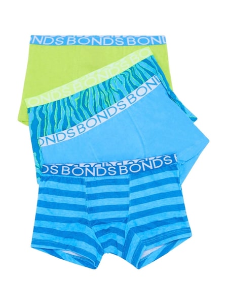 Bonds Blue Stripe Boxers 4 Pack (E33682) | 119 LEI