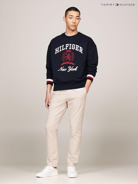 Tommy Hilfiger Brown Harlem Gabardine Chino Trousers (E33761) | AED349