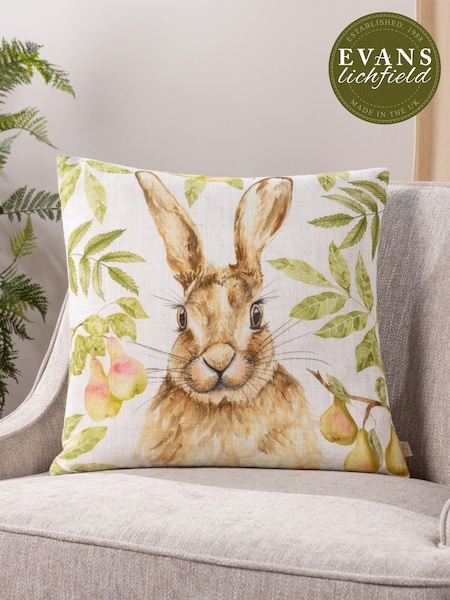 Evans Lichfield Natural Grove Hare Cushion (E33819) | €24
