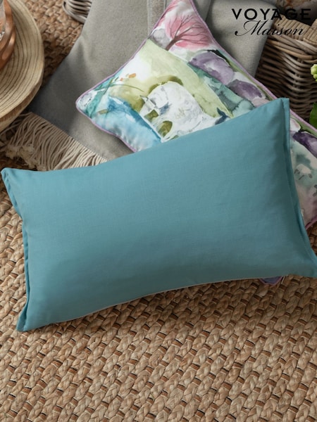 Voyage Maison Teal Alfesco Rectangular Oxford Edge Outdoor Cushion (E33824) | €23