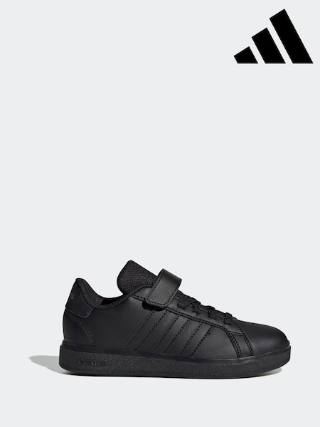 adidas dark black Kids Grand Court 2.0 Shoes (E33869) | R$ 275