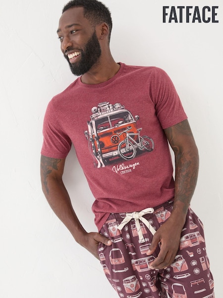 FatFace Dark Red VW Camper T-Shirt (E33977) | €23.50