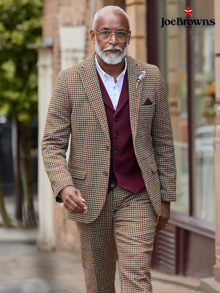 Brown - Regular Joe Browns Heritage Houndstooth Blazer