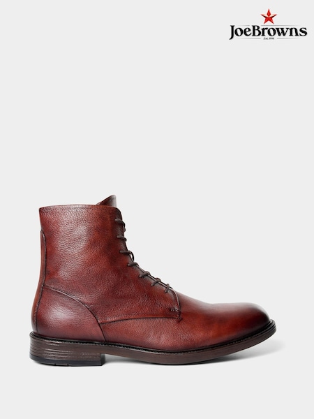 Rouge - Regular Joe Browns Blinding Leather Lace Up Boots