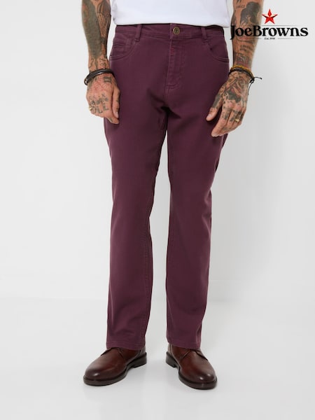 Purple - Regular Joe Browns Cool In Colour Straight Jeans