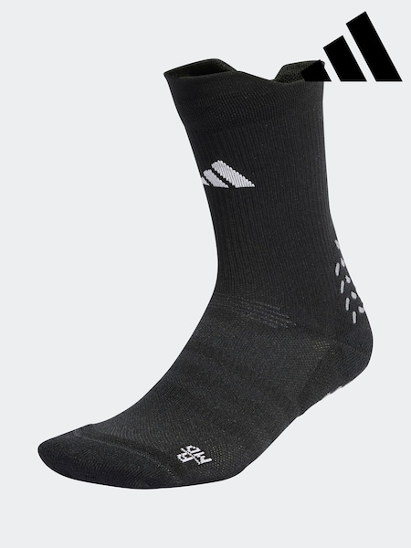 adidas Black Football Grip Print CU Socks (E34413) | AED134