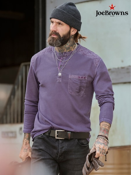 Purple - Regular Joe Browns Creative Customised Henley