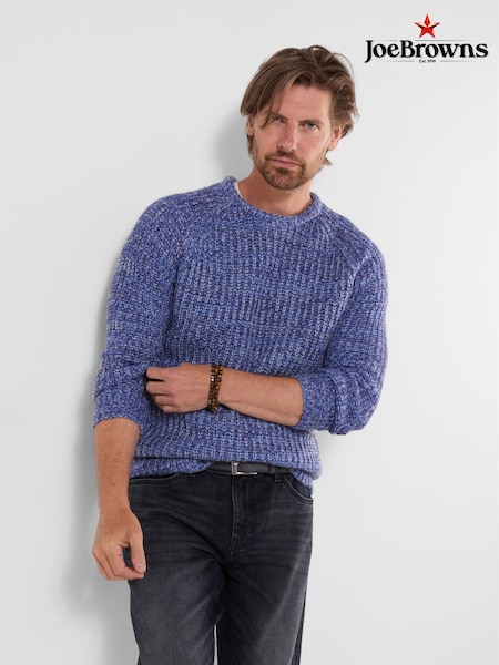 כחול  - Regular Joe Browns Anchor Crew Neck Jumper