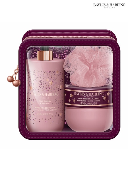 Baylis & Harding Wild Cherry & Vanilla Luxury Travel Gift Set
