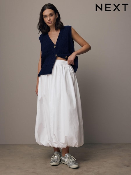 白色 - Bubble Hem Skirt (E34611) | NT$1,410