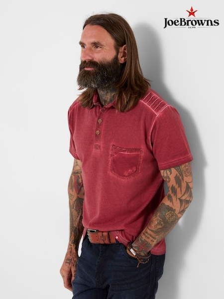 Rojo - Regular Joe Browns Cool Customised Polo Shirt