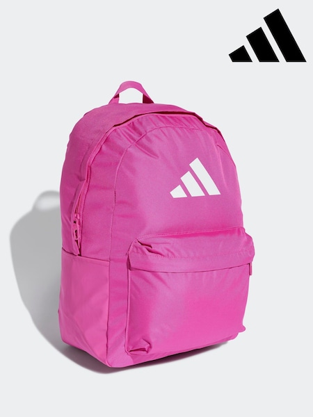ורוד - Adidas Classic 3 Bar Logo Backpack (E35124) | ‏116‏₪