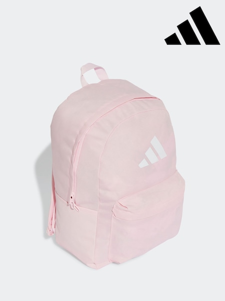 adidas Light Pink Classic 3 Bar Logo Backpack (E35130) | R$ 225
