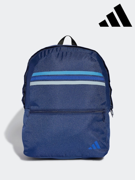 adidas Blue Classic 3 Stripe Backpack (E35155) | R$ 245