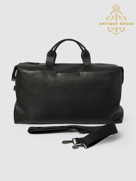 Черный - Regular Antique Rogue Leather Holdall