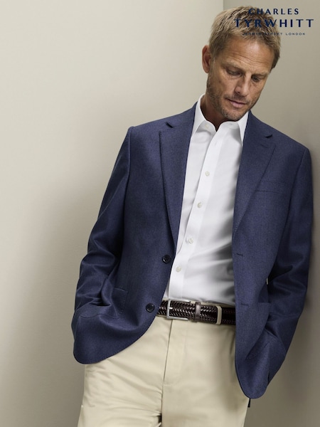 Zils - Regular Charles Tyrwhitt Wool Silk Slim Fit Jacket