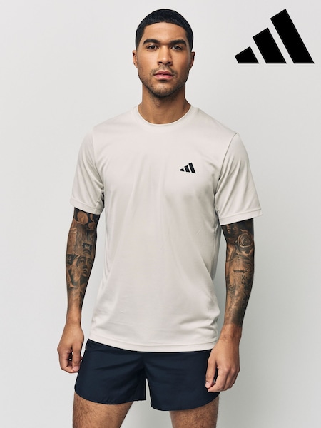 adidas Grey Train Essentials Training T-Shirt (E35688) | $24