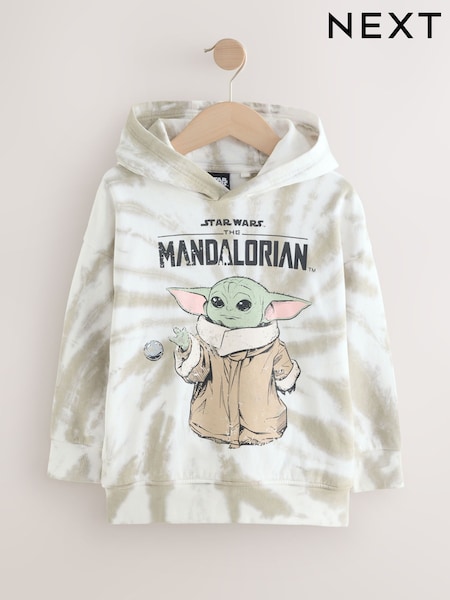 Stone Tie Dye Grogu Mandalorian 100% Cotton Hoodie (3-16yrs) (E35714) | €37 - €48