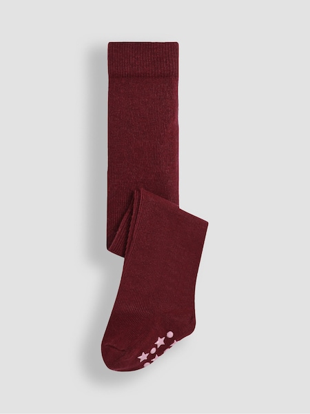 Wein - Jojo Maman Bébé Strumpfhose mit hohem Baumwollanteil, Uni (E35726) | 15 €