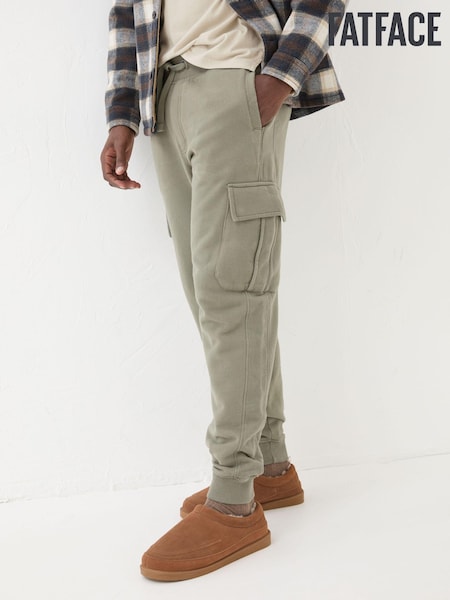 Brooke Khaki Green Cargo Joggers (E35801) | €33