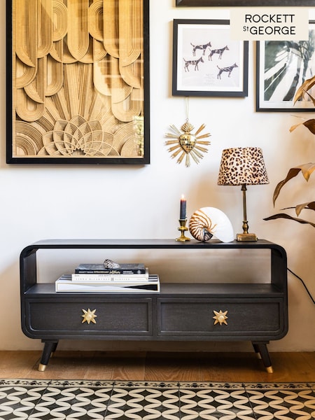 Rockett St George Black Ringo Up to 35 Inch TV Unit (E35880) | €568