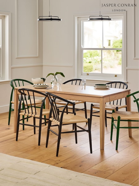 Jasper Conran London Oak Rectangular 6 to 8 Seater Belgrave Walnut Extending Dining Table (E35883) | €1,259