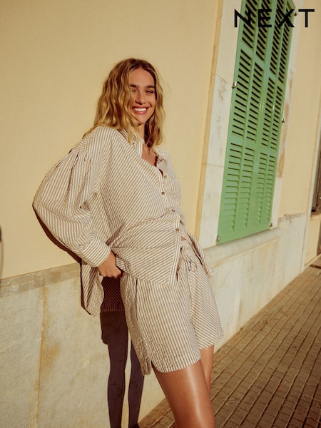 Neutral 100% Cotton Beach Shirt Cover-Up (E36045) | 1,237 UAH