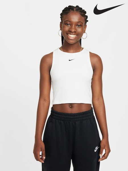 Nike White Sportswear Ribbed Tank Top (E36117) | 1,682 UAH