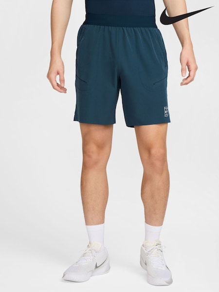 Nike Armory Navy Court Advantage Dri-FIT 8 inch Tennis Shorts (E36118) | €79