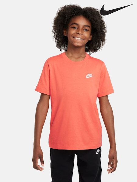 Nike Orange Club 100% Cotton T-Shirt (E36149) | €21