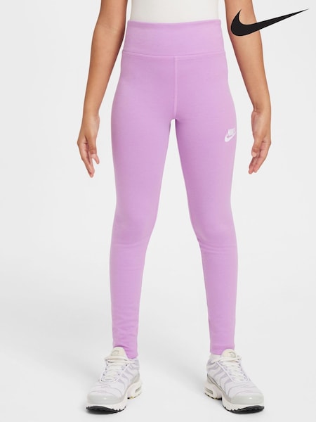 Nike Rush Lilac High Waisted Leggings (E36156) | ₪126