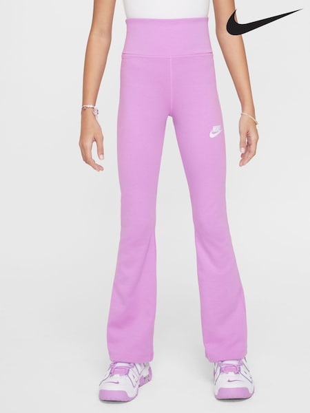 Nike Rush Lilac High Waisted Flared Leggings (E36165) | €37