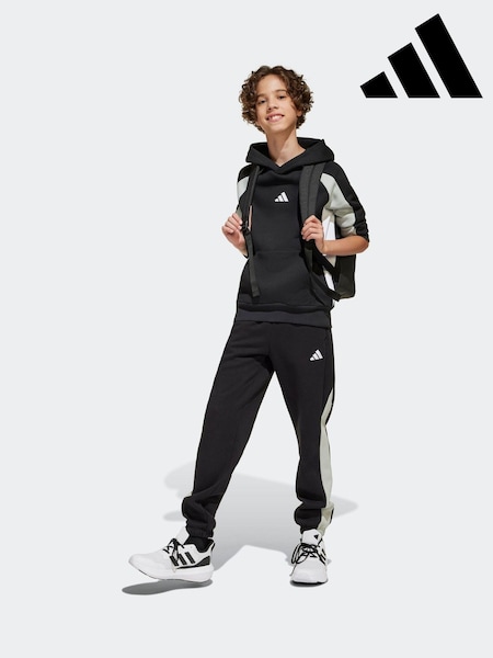 adidas Black Colour Block Fleece Joggers (E36243) | R$ 295