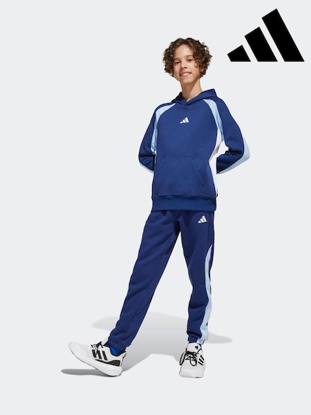 adidas Blue Colour Block Fleece Joggers (E36284) | R$ 295