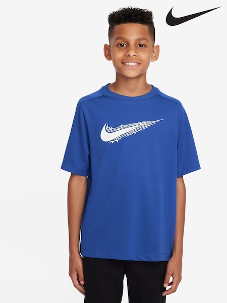 Nike Royal Blue Multi Dri-FIT Short Sleeve T-Shirt (E36318) | €27