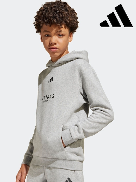 adidas Grey All SZN Graphic Hoodie (E36420) | R$ 345