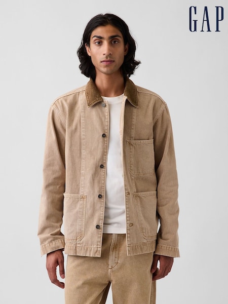 Acid Marron - Regular Gap Denim Barn Jacket