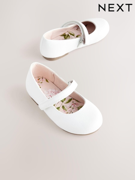 Weiß - Mary Jane Touch Fastening Occasion Shoes (E36477) | 26 € - 31 €