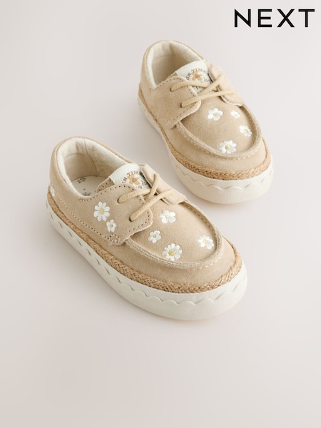Neutral Floral Boat Shoes (E36478) | AED122 - AED142