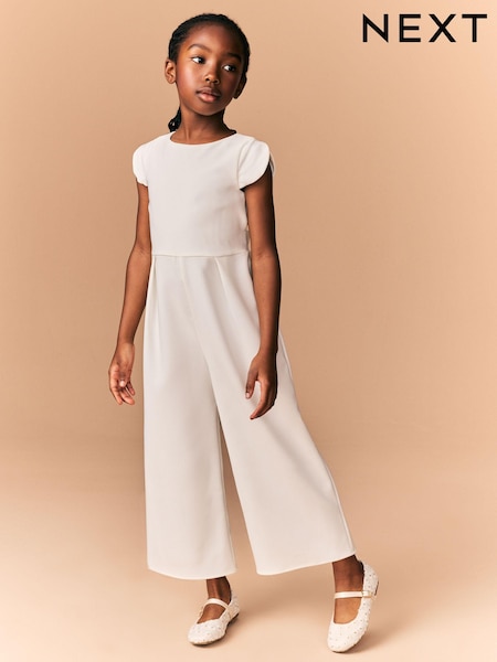 שמנת - Occasion Jumpsuit (3-16yrs) (E36523) | ‏126‏₪ - ‏151‏ ₪
