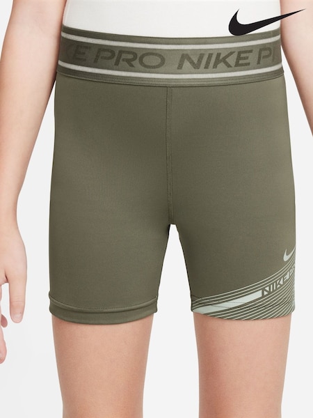 Nike Medium Olive Green Pro Dri-FIT Shorts (E36613) | €40