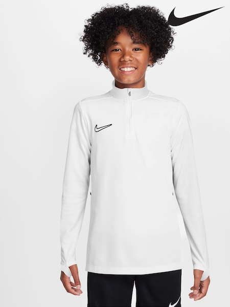 Nike White Dri-FIT Academy 25 Half Zip Drill Top (E36619) | €47
