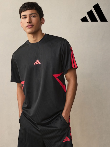 adidas Black House Of Tiro Colourblock T-Shirt (E36736) | €40
