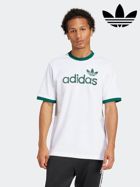 adidas Originals White Simple 100% Cotton T-Shirt (E36750) | €32