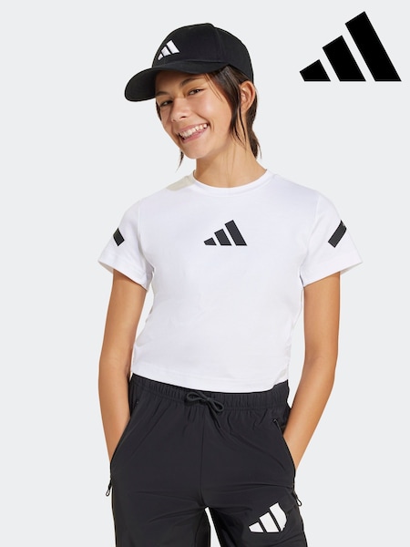 adidas White Baby ZNE 100% Cotton T-Shirt (E36791) | R$ 225